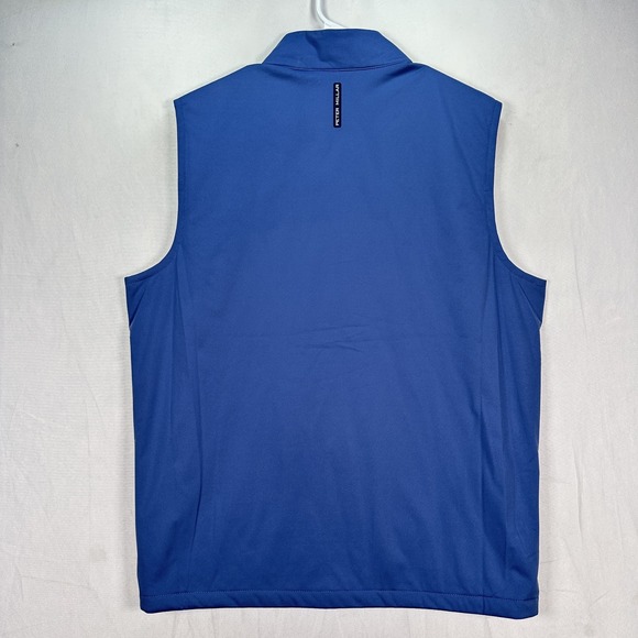 Peter Millar Vest Mens Medium Gray Blue Cambridge Crown Crafted Stretch NWT $265 - Picture 2 of 12